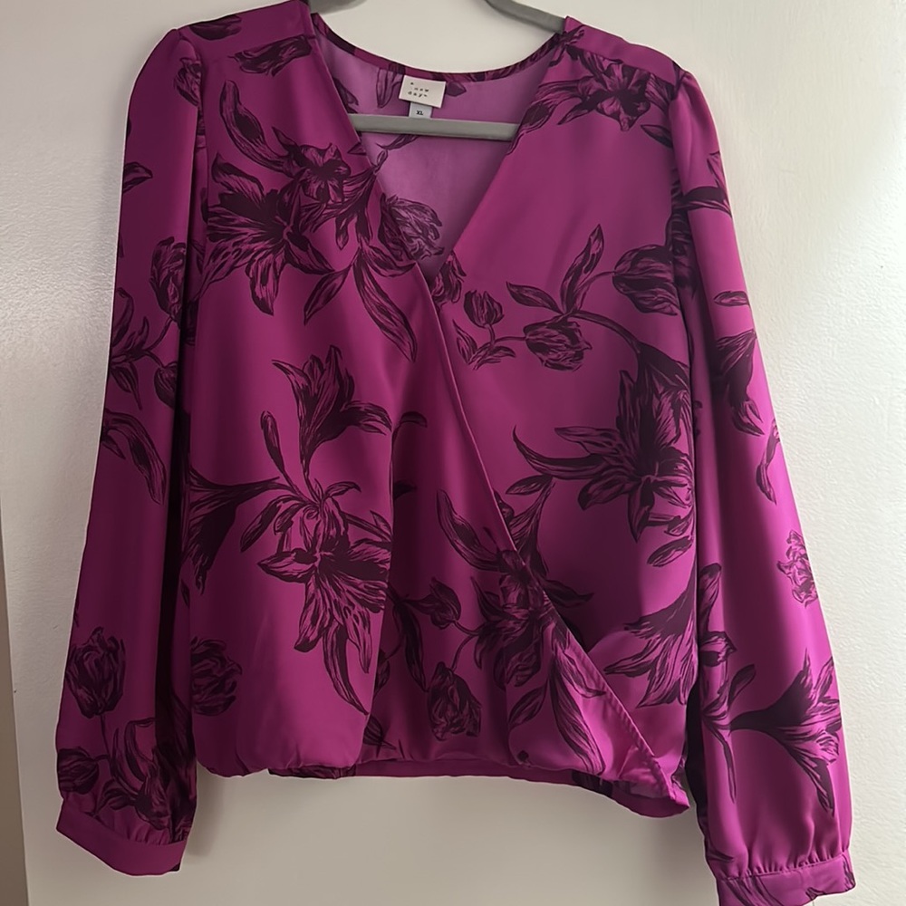 A New Day Floral Blouse